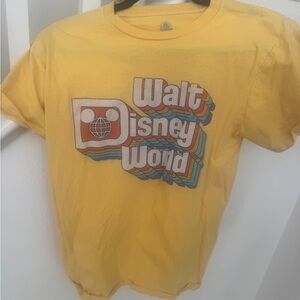 Walt Disney World Graphic Yellow Tee - Small